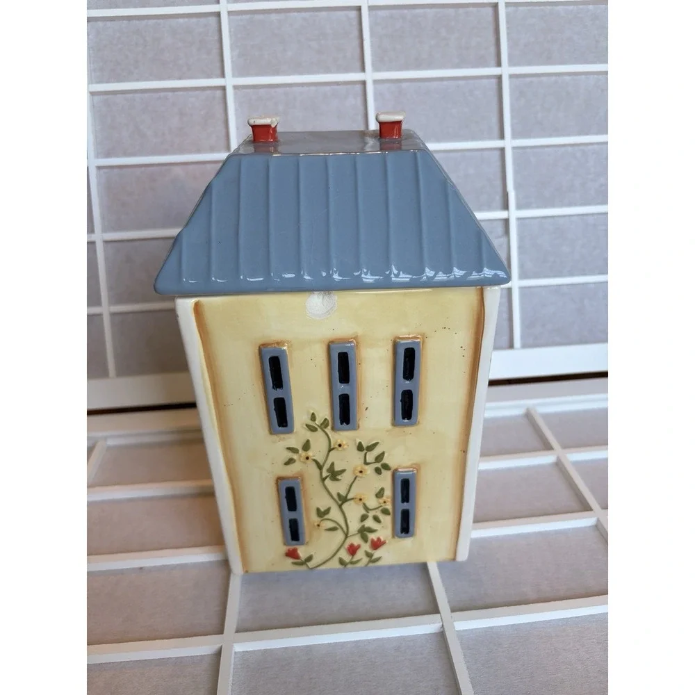 Vintage Kitchen 90s Cracker Barrel Cookie Jar/Canister Cottagecore Farmhouse